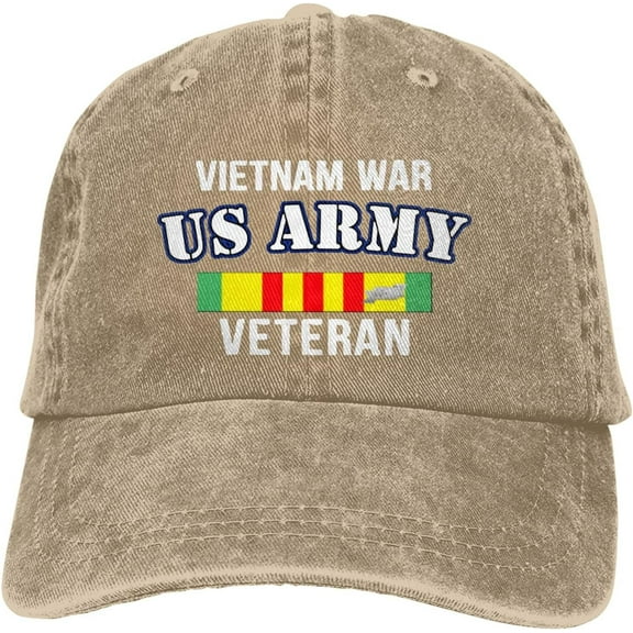 Proud Us Army Vietnam Veteran Unisex Baseball Cap Adjustable Dad Hat Denim Hat Trucker Hat