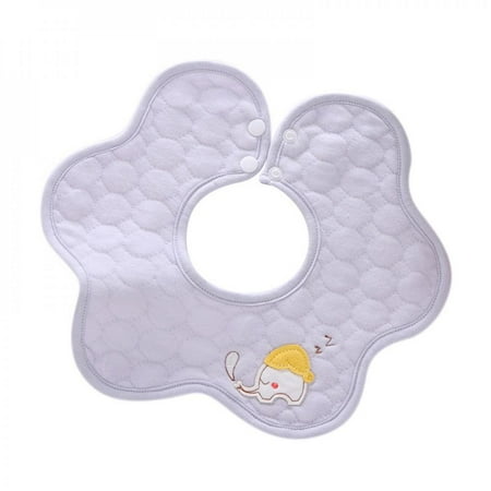 

Clearance! Baby Bibs Waterproof Rotating Petal Saliva Towel Baby Bib Baby Cartoon Pattern Waterproof Rice Pocket