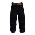 thumbnail image 2 of 1:12 Pantalones y cinturón de Harem de escala, Cosplay de vestuario de muñecas en miniatura, cifras de acción ropa para figuras de acción masculina de Pantalón negro, 2 of 8