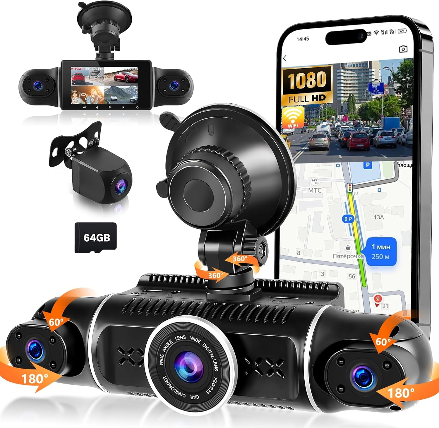 Z-EDGE Dual Dash Cam 4.0