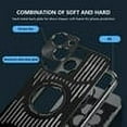 thumbnail image 4 of SOATUTO Aluminum Frame Metal Backplane Compatible With iPhone 15 Pro Max 15 Plus 15 Pro 15 Case Aluminum Alloy + TPU Combination Frame Hollow Design and Heat Dissipation - iPhone 15 Plus,Black, 4 of 10