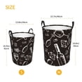 thumbnail image 5 of Kll Wine Seamless Waterproof Foldable Laundry Hamper Bucket With Handles For Storage Bin,Kids Room,Home Organizer (Medium), 5 of 8