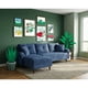 thumbnail image 1 of Sala Modular Sofá Cama Reversible De Velvet Azul Beehive Memory Foam Modelo Aventus, 1 of 8