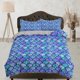 thumbnail image 1 of Juego de Funda Nórdica Púrpura Infantil Escamas de Pez Sirena, Ropa de Cama para Niños Pequeños, Tema de Fantasía, 1 of 4