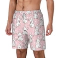 thumbnail image 2 of Uemuo Cute Rabbit Pattern Mens Swim Trunks Quick Dry Board Shorts with Mesh Lining, Stretch Beach Shorts Quick Dry No-Chafing Board Shorts-XX-Large, 2 of 9