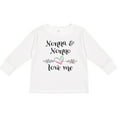 thumbnail image 3 of Inktastic Nonna and Nonno Love Me Heart Grandchild Boys or Girls Long Sleeve Toddler T-Shirt, 3 of 5