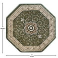 thumbnail image 4 of Flash Furniture Portman Collection Octagonal Traditional Beige, Green Area Rug, 7' x 7', 4 of 5