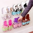 thumbnail image 5 of 4 Pcs Multicolore Portable Chic Adhésif Sans Couture Porte-Chaussures Mural Boîte de Rangement pour Chaussures Style Campagnard, Vert, 5 of 5