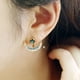 thumbnail image 4 of Pendientes de cristal en forma de estrella y luna Sonducket para mujer y niña aleación, 4 of 6