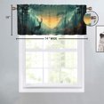 thumbnail image 4 of Rustic Deer Curtain Valances for Kitchen Windows Cabin Forest Tree Moose Camping Nature Safari Animal Rod Pocket Window Valance for Living Room Bathroom Bedroom Kitchen 54 by 18 in, 1 Panel, 4 of 6
