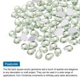 thumbnail image 4 of Uxcell 100Pcs Gemas Acrílicas de Fondo Plano en Forma de Gota de Agua 10x14mm Rhinestones Verde Claro, 4 of 4