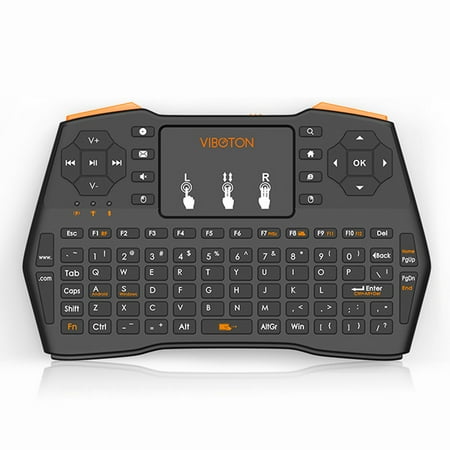 Wireless Remote 2.4GHz Wireless Keyboard with Touchpad Mouse Remote Control for Android Smart TV BOX HTPC PC ()