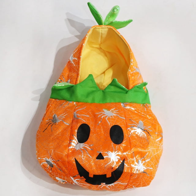 Minkissy 1Pcs Orange Polyester Pet Costume Pumpkin Shape for Dog Cat Birthdays