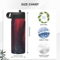 thumbnail image 4 of Uemuo Shark Underwater Vortex Print 18oz Sports Insulated Kettle, Water Bottle, Outdoor Sports Bottle, Insulated Hydration Bottle with Handle & Flip Straw, 4 of 8