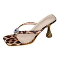 thumbnail image 6 of Mepaouo Women's Kitten Heel Sandals Sexy Dress Thong Flip Flops Square Toe Fashion Party Pumps Shoes, 6 of 7