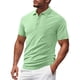 thumbnail image 1 of Blusa y camisa de manga corta con cuello vuelto para hombre, moda de color liso, botones, blusa de manga corta con cuello vuelto, abrigo de poliéster para hombre, 1 of 8