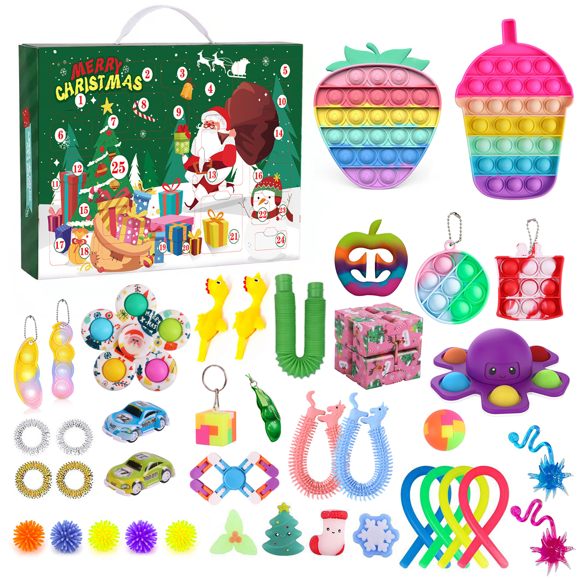 Michellecmm Fidget Advent Calendar 2021 Toy Pack 25 Days Christmas