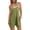 Green#3, variant on Short Jumpsuit for Women Solid Color Summer Casual Rompers Athletic Sleeveless Loose Spaghetti Strap Shorts Stretchy Overalls Jumpers with Pockets
