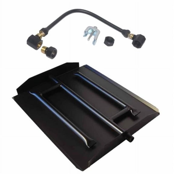 Tretco OB3-BK2-24-NG 23 in. Powder Coated Triple Extra Flame Burner Kit, Natural Gas