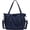 【deep Blue】, variant on CoCoMangos Women's Denim Tote Bag with Zipper, Multi-Pocket Design, Large Capacity Crossbody Purse Shoulder Bag for Everyday Casual Use