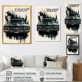 thumbnail image 4 of Designart "Black And Cream Expressions Of Classic Cars" Retro Car Canvas Art Print, 4 of 5