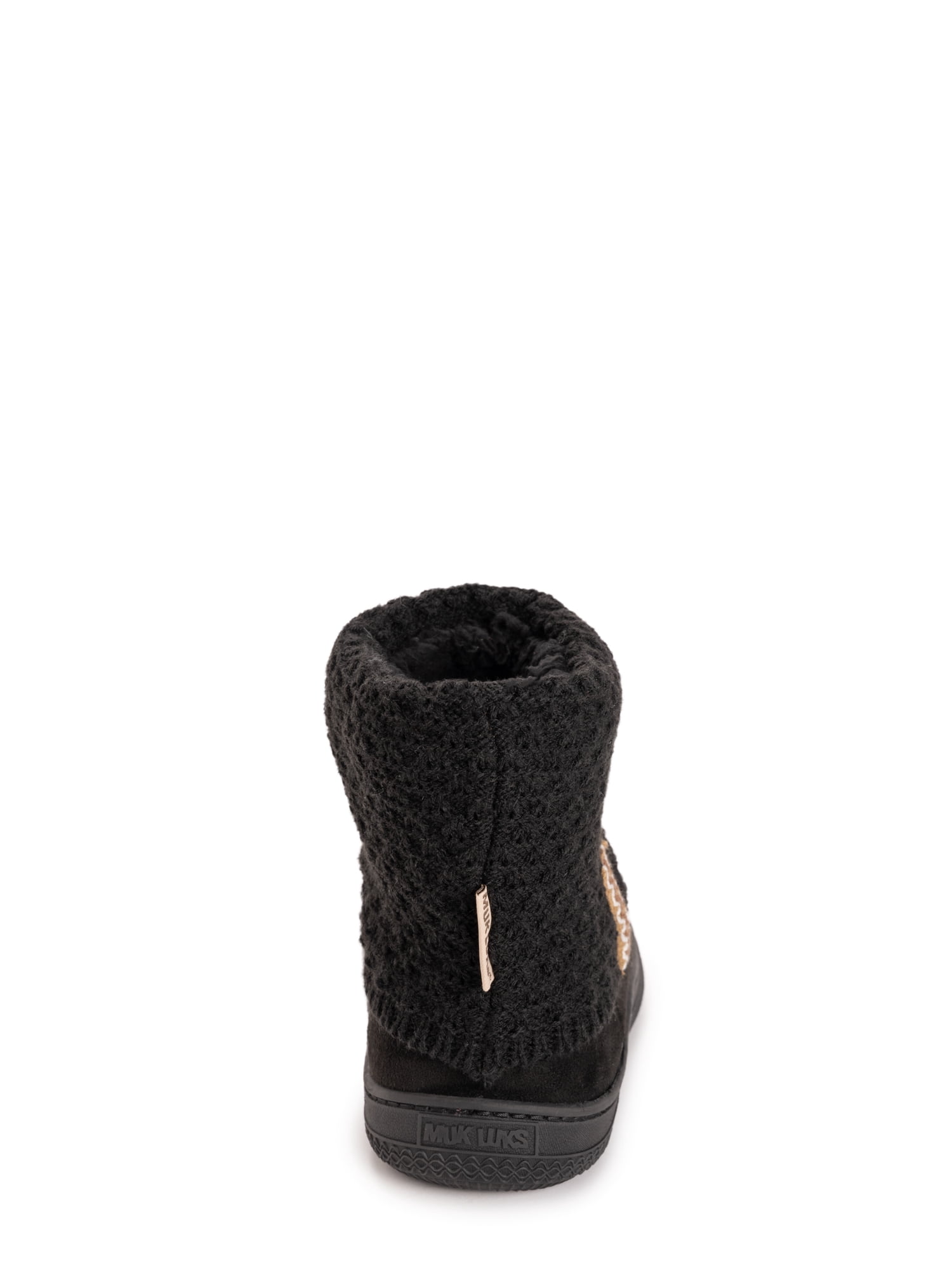 MUK LUKS Women's Cable Knit Bootie Slipper