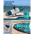 thumbnail image 6 of Electric Pump Azure Mist  11'6"*35"*6" Ailiefsun Stand Up Paddle Board Inflatable Stable Sup Board with Fishing Paddleboards Accessories for Adults Youth Wide Non-Slip Deck Surfboard, 6 of 7