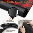 thumbnail image 5 of Coffee Mat for Countertops, Red Black Buffalo Grid Dish Drying Mat 2 Pcs for Kitchen Coffee Bar Accessories, Fit Under Coffee Maker Espresso Machine Dish Rack Hide Stain Rubber Backed 12x19in, 5 of 6