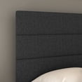 thumbnail image 4 of Boyd Sleep Ravenna Black Linen Queen Size Upholstered Platform Bed Frame with Adjustable Headboard, Qualified Box Spring or Foundation Required for Use, 4 of 12