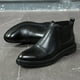 thumbnail image 3 of Botas Chelsea de punta de gran tamaño, botas de cuero para hombre de negocios de Inglaterra, 3 of 6