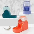 thumbnail image 3 of Kibble And Water Dispenser, Water (3.8 L) And Food (1.5 Kg) Dispenser For Dogs And Cats, Plastic, Pet Water Dispenser, Pet Bowl (food Feeder, Blue), 3 of 5
