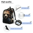 thumbnail image 4 of Naloa Urban Bear With Headphones Canvas Backpack for Men Women Rucksack Casual Travel Daypack College Tote Satchel Bookbag for Teens-Small, 4 of 7