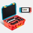 thumbnail image 2 of Maleta de consola de juegos a prueba de explosiones para NS Switch/Switch OLED (naranja azul) WDOplteas Para estrenar, 2 of 9
