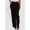 thumbnail image 4 of High Rise Smoothing Pull On Straight Leg Pants - Black, 4 of 9