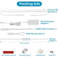 thumbnail image 3 of Under Cabinet Lighting Kit Plug in, 6 pcs 12 Inches LED Light Bars. Super Bright Dimmable Linkable for Kitchen Undercabinet Counter Top Shelf Pantry Closet Display Lighting. Warm White 3000K, 3 of 4