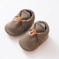 thumbnail image 5 of ZACPNCV Newborn Baby Cotton Booties Non-Slip Sole for Toddler Boys Girls Infant Winter Warm Fleece Cozy Socks Shoes Olive Green, 5 of 7