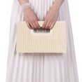 thumbnail image 4 of Stylish Women's Handwoven Rattan Tote Bag Bohemian Straw Shoulder Bag Large Capacity Beach Carryall for Daily Commute, 4 of 4