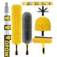 thumbnail image 1 of 25 Foot High Ceiling Duster Kits with 5-18ft Heavy Duty Extension Pole, High Reach Duster for Cleaning,Microfiber Feather Duster,Cobweb Duster,Ceiling Fan Duster,Window Squeegee & Cleaner, 1 of 4