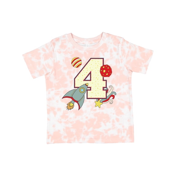 Inktastic 4th Birthday Outer Space Theme Boys or Girls Toddler T-Shirt