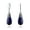 Blue-Lapis-Lazuli, variant on Womens Gemstone Teardrop Filigree Dangle Earrings in Silver