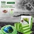 thumbnail image 2 of Ustris Compostable Trash Bags, 2.6 Gallon Small trash bags 100 Count Garbage Bags Made from PSM Starch-Based, Biodegradable Garbage Bags for Kitchen Bathroom Bedroom Office Trash Can, 2 of 6