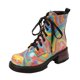 thumbnail image 1 of NECHOLOGY Botas Mujer Adulto Femenino Zapatos Botines mujer Botines de mujer Moda de otoño e invierno Color desteñido Cómodo con cordones Tacón cuadrado Tacón grueso (A, 8), 1 of 7