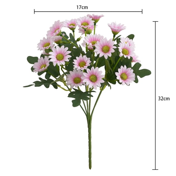 1 Bunch Lifelike Artificial Small Daisies Bouquet Colorful Pastoral Style Fake Flowers Diy Office Home Wedding Party Decoration