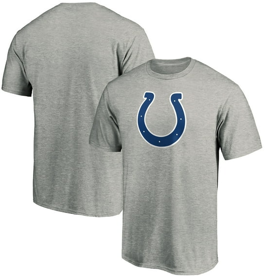 Men's Fanatics Heather Gray Indianapolis Colts Primary Logo T-Shirt