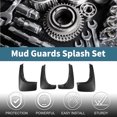 thumbnail image 2 of Unique Bargains Mud Flaps Splash Guards for Toyota RAV4 2000-2005 Front & Rear Mud Guards W/Mount Accessories, 2 of 6