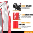 thumbnail image 5 of Zealfeel 7 x 7 ft Baseball & Softball Net Set: Includes Batting Tee, Dummy Batter, 2 Strike Zones & Ball Collection System. Steel Frame & Carry Bag, 5 of 9