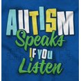 thumbnail image 2 of Autism Speaks If You Listen Awareness Womens Fitted Plus Size Graphic Tee Brisco Brands 2X, 2 of 4