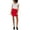 California Poppy, variant on Sanctuary Clothing Womens Rio Stretch Mini Skirt, Red, 24