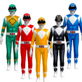 Power Rangers Cosplay Costumes for Kids Jumpsuit Fancy Dress up costume