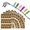 Brown|10 Sheets, variant on Zwwxt 300Pcs Cable Labels, Colored Waterproof Cord Labels for Electronics, Tear-Resistant Wire Labels for Laser Printer and Handwriting, Self-Adhesive Cable Label Tags for Management, Yellow